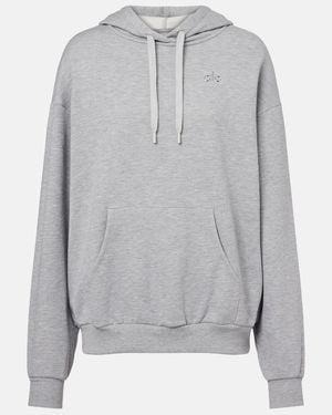 Alo Yoga Accolade Cotton-Blend French Terry Hoodie - Gray