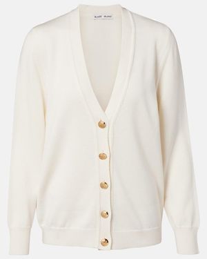Blazé Milano Cardigan Aus Wolle, Seide Und Kaschmir - Weiß