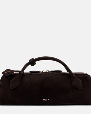 Alaïa Pochette Le Teckel Small En Daim - Noir