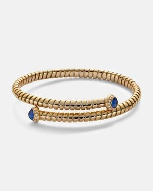 Marina B Armreif Aus 18Kt Gelbgold Mit Diamanten Und Saphiren - Mettallic