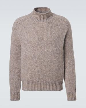 Brioni Cashmere And Silk Sweater - Gray