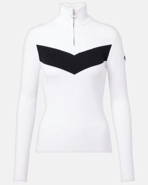 Fusalp Andromede Ribbed-Knit Ski Top - White