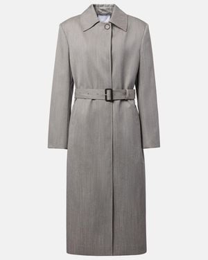 Stella McCartney Mantel Aus Einem Wollgemisch - Grau