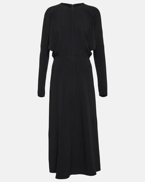 Victoria Beckham Cady Midi Dress - Black