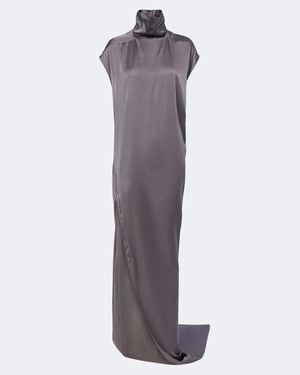 Rick Owens Edfu Ruched Jersey Gown - Purple