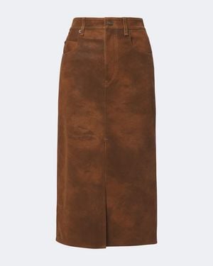 Isabel Marant Bisane Midi Skirt - Brown