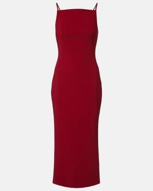Givenchy Cady Crepe Midi Dress - Red