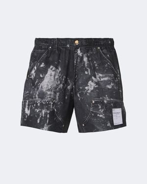 Satisfy Printed Technical Shorts - Gray