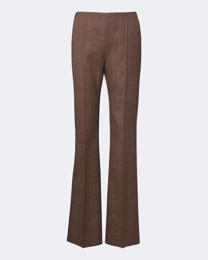 Max Mara Schlagehose Aus Schurwolle - Braun
