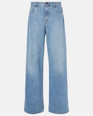The Row Eglitta Low-Rise Wide-Leg Jeans - Blue