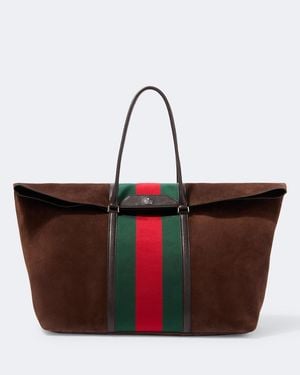 Gucci Borsa Web Stripe - Rosso