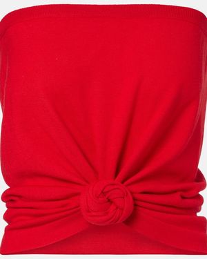 Magda Butrym Wool Top - Red