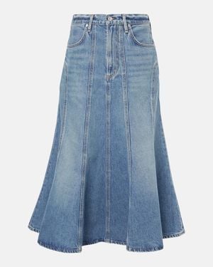 Citizens of Humanity Gaucho Vintage Denim Maxi Skirt - Blue