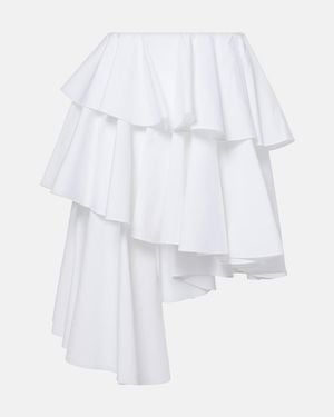 Alaïa Minirock Spiral - Weiß