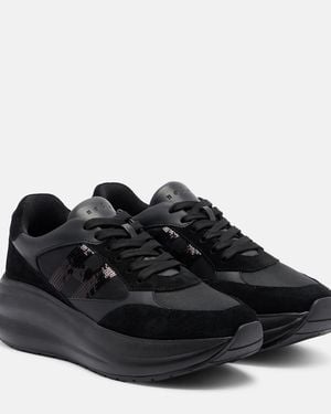 Hogan Sneakers Maxi I Active Mit Veloursleder - Schwarz