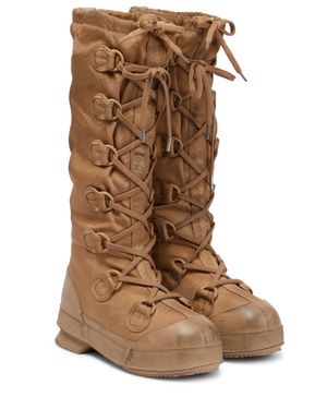 Acne Studios Technical Knee-high Combat Boots - Brown
