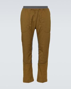 and wander Alpha Direct Technical Straight Trousers - Natural