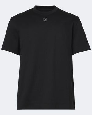 Fendi Ff Cotton Jersey T-Shirt - Black