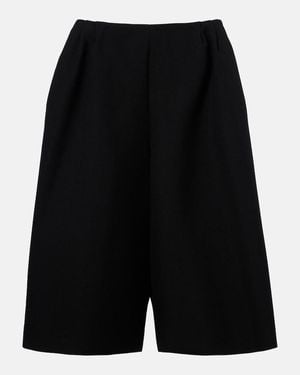 The Row Fauna Virgin Wool Bermuda Shorts - Black