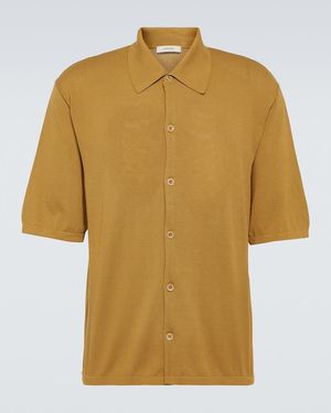 Lemaire Cotton Polo Shirt - Yellow