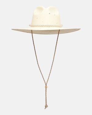 Zimmermann Straw Cowboy Hat - White