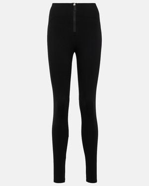 Alaïa Jersey Leggings - Black