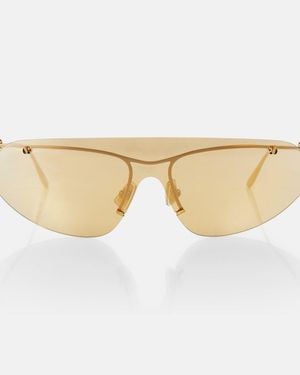 Bottega Veneta Knot Shield Sunglasses - Natural