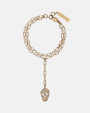 McQueen Armband Mit Kristallen - Mettallic