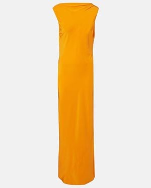 SIR. Isla Silk Crepe De Chine Gown - Metallic