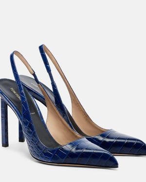 Tom Ford Slingback-Pumps 105 Aus Leder - Blau