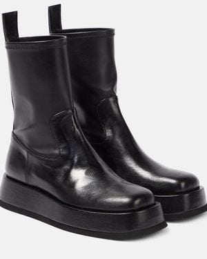 Gia Borghini Rosie Platform Ankle Boots - Black
