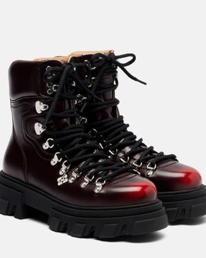 Ganni Platform Combat Boots - Black