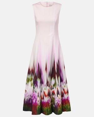 Jonathan Simkhai Magnolia Cotton And Rayon-Blend Midi Dress - Pink