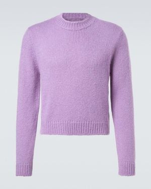 Jil Sander Pullover Aus Alpakawolle Und Wolle - Lila