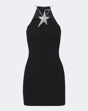 David Koma Embellished Halterneck Minidress - Black