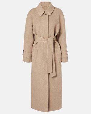 Brunello Cucinelli Wool And Cashmere Overcoat - Natural
