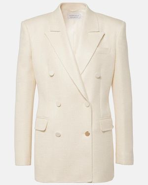 Gabriela Hearst Gavin Double-Breasted Silk And Wool Blazer - Natural