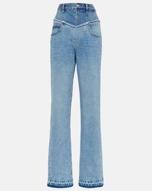 Isabel Marant Noemie High-Waisted Denim Jeans - Blue