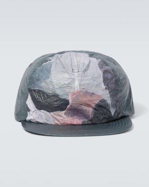 Undercover X Kijima Takayuki Printed Tyvek Baseball Cap - Blue