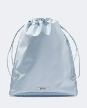 Prada Etui Wish Aus Seiden-Duchesse - Blau