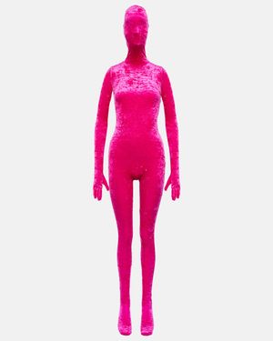 Vetements Velvet Full-body Jumpsuit - Pink