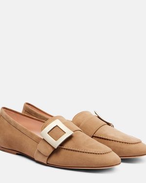Roger Vivier Suede Loafers - Brown