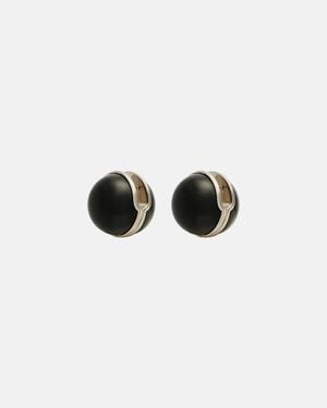 Alaïa Pendientes Sphere - Blanco