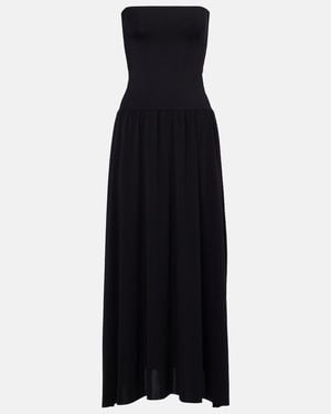 Eres Oda Pleated Bustier Dress - Black