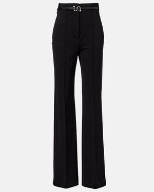 Sportmax Texas High-Rise Flared Trousers - Black
