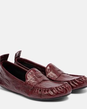 Acne Studios Loafers Bojan Aus Leder - Rot