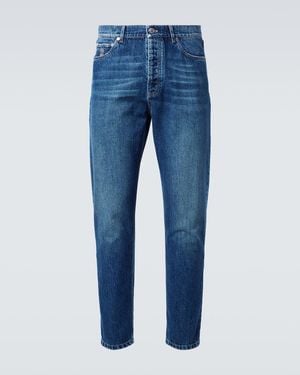 Brunello Cucinelli Mid-Rise Slim Jeans - Blue