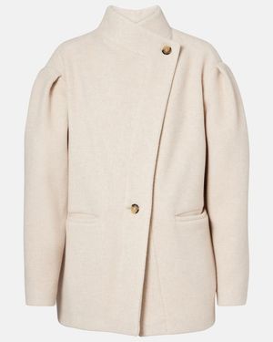 Isabel Marant Wool-Blend Jacket - Natural