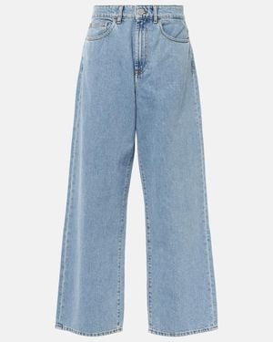 Rohe Low-Rise Wide-Leg Jeans - Blue