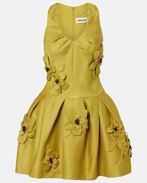 ShuShu/Tong Embellished Minidress - Yellow